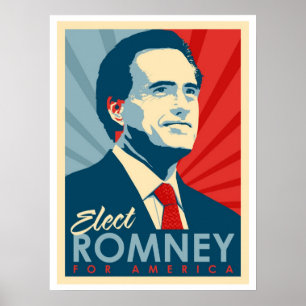 Affiches Vote pour Mitt Romney - Il n'est pas un Obama Comm