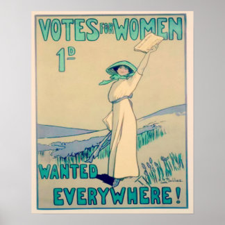 Affiches Votes pour les femmes partout