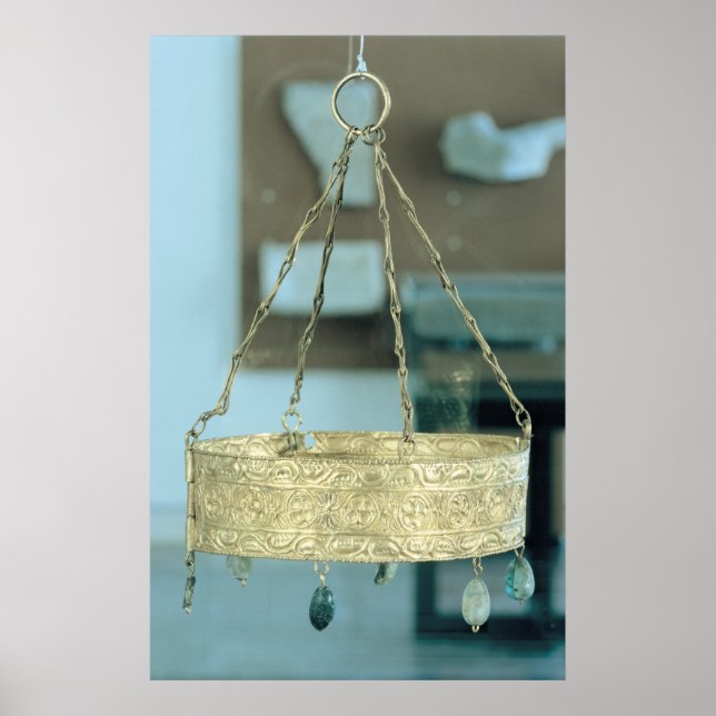 Affiches Votive crown from the Treasure of Guarrazar (Devant)