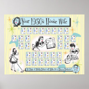 Affiches Votre femme de la maison des années 50