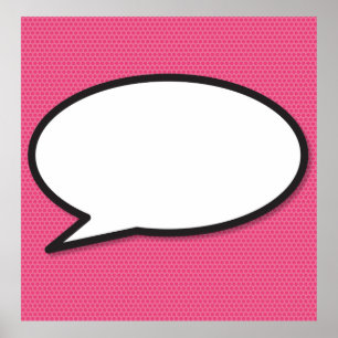 Affiches Votre message Fun Retro Comic Book Pop Art