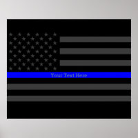 Votre texte Légère Ligne Bleue Élégant Drapeau amé