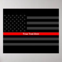 Votre texte Mince Ligne rouge Style Charcoal US Dr