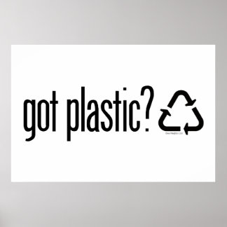 Affiches vous avez du plastique ? Panneau de recyclage