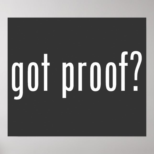 Affiches vous avez une preuve ? (Devant)