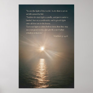 Affiches Vous êtes la lumière du monde