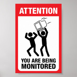 Affiches Vous Êtes Surveillé - Humour De Bureau