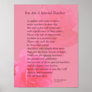 Affiches Vous Êtes Un Professeur Spécial