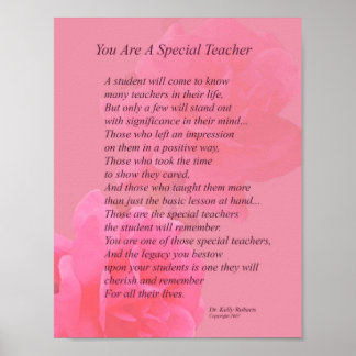 Affiches Vous Êtes Un Professeur Spécial