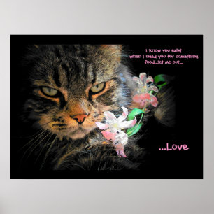 Affiches Vous Existez Pour Love Cat Haiku