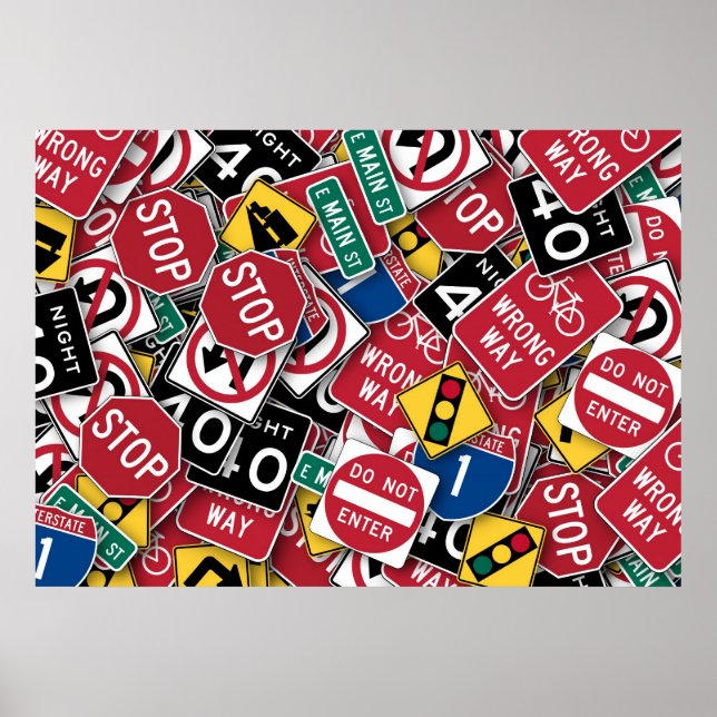 Affiches Vous ne pouvez pas lire les signaux (Devant)