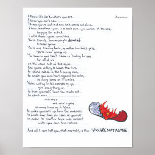 Affiches Vous n'êtes pas seuls