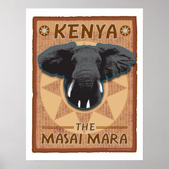 Affiches VOYAGE Afrique-Kenya (Devant)