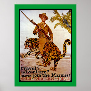 Affiches Voyage ? Aventure ? Rejoignez les Marines !
