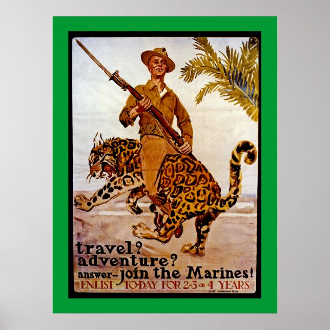 Affiches Voyage ? Aventure ? Rejoignez les Marines ! (Devant)