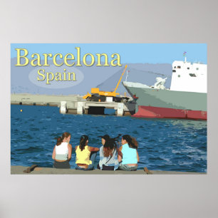 Affiches Voyage Barcelone, Espagne