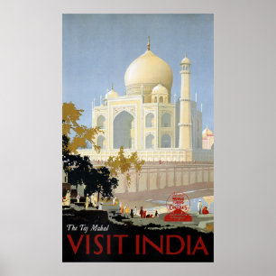 Affiches VOYAGE EN INDE vintage