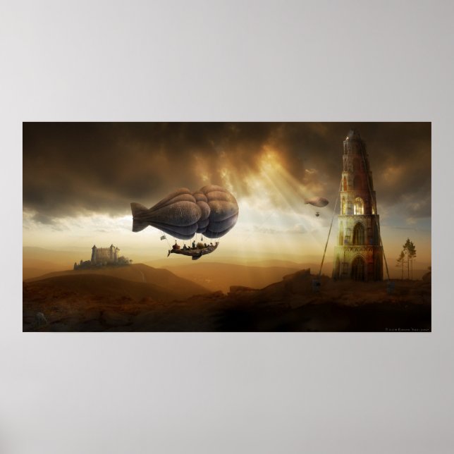 Affiches Voyage sans fin | Steampunk Incroyable aventure (Devant)