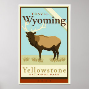 Affiches Voyage Wyoming