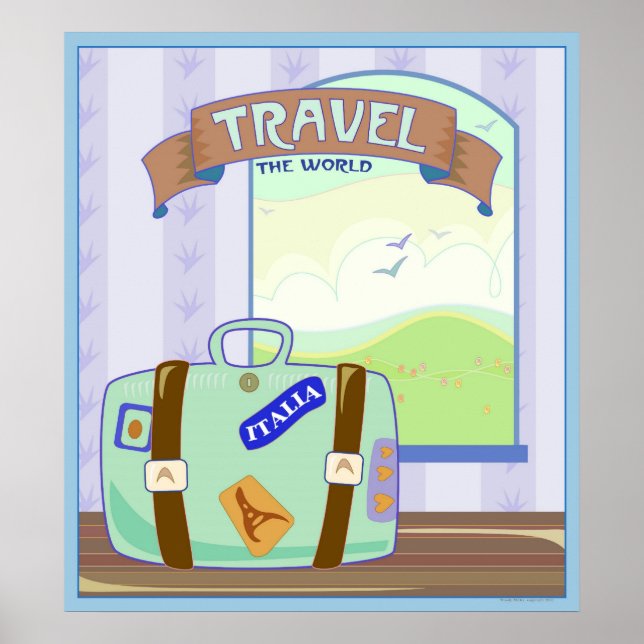 Affiches voyager dans le monde (Devant)