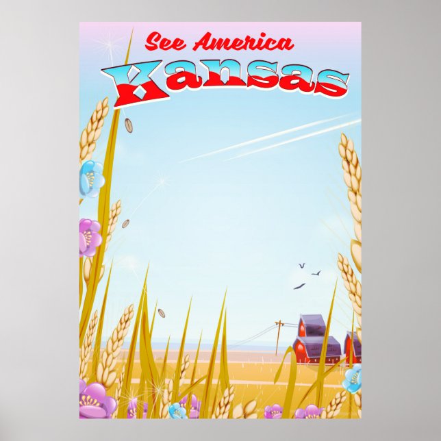 Affiches Voyez l'Amérique ! - Kansas (Devant)