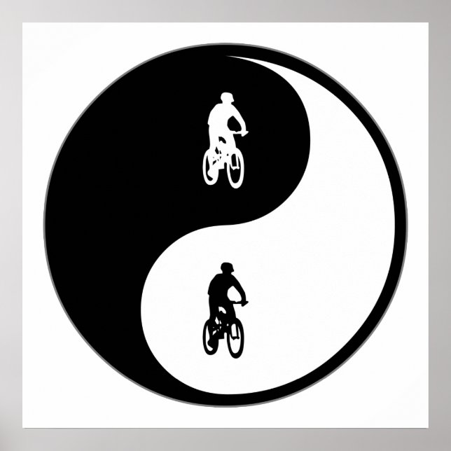 Affiches VTT Yin Yang (Devant)
