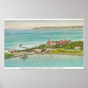 Affiches Vue aérienne de Hotel del Coronado