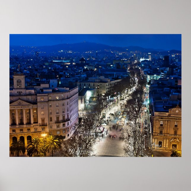 Affiches Vue aérienne de La Rambla (Devant)