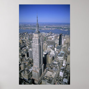 Affiches Vue aérienne de l'Empire State Building et