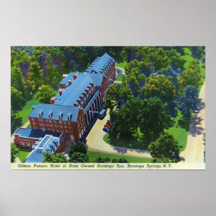 Affiches Vue aérienne de l'hôtel de Gideon Putnam, spa