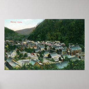 Affiches Vue aérienne du CityMurray, ID