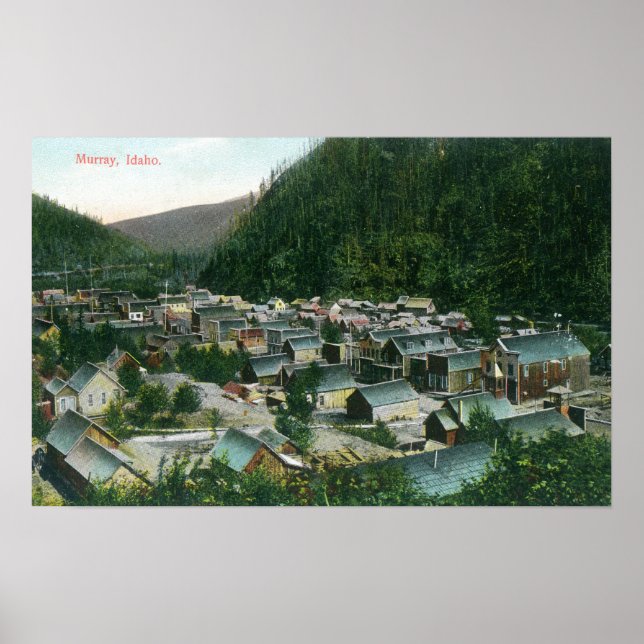 Affiches Vue aérienne du CityMurray, ID (Devant)