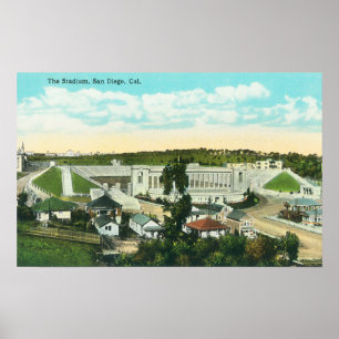 Affiches Vue aérienne du stade San Diego, CA