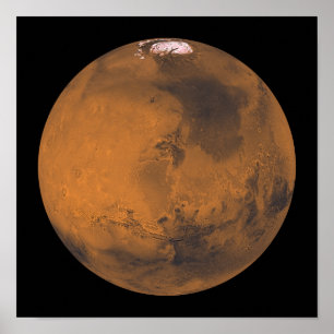 Affiches Vue couleur globale de Mars