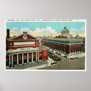 Affiches Vue d'avenue de mA de symphonie, horticole