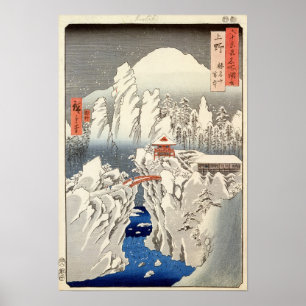 Affiches Vue de bâti Haruna dans la neige