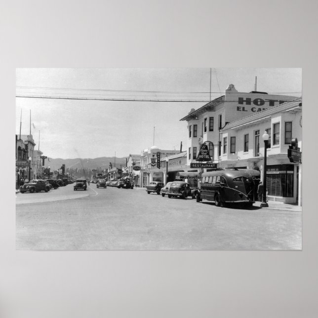 Affiches Vue de BroadwayKing City, CA (Devant)