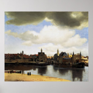 Affiches Vue de Delft par Johannes Vermeer