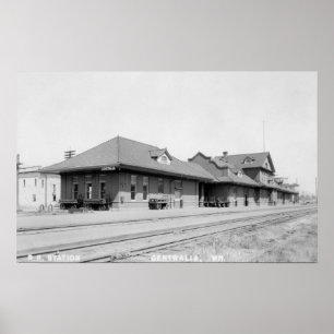 Affiches Vue de gare