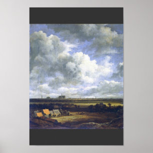 Affiches Vue De Haarlem Par Ruisdael Jacob Isaacksz. Van (B