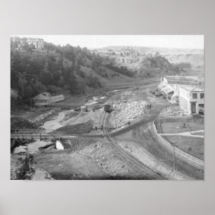 Affiches Vue de Hot Springs, photographie d'écart-type