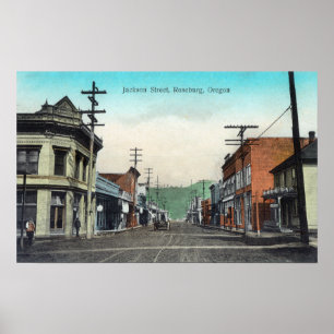 Affiches Vue de Jackson StreetRoseburg, OU