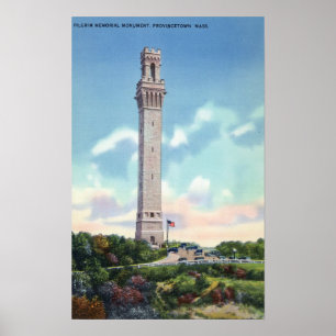 Affiches Vue de jour de mémorial de pèlerin