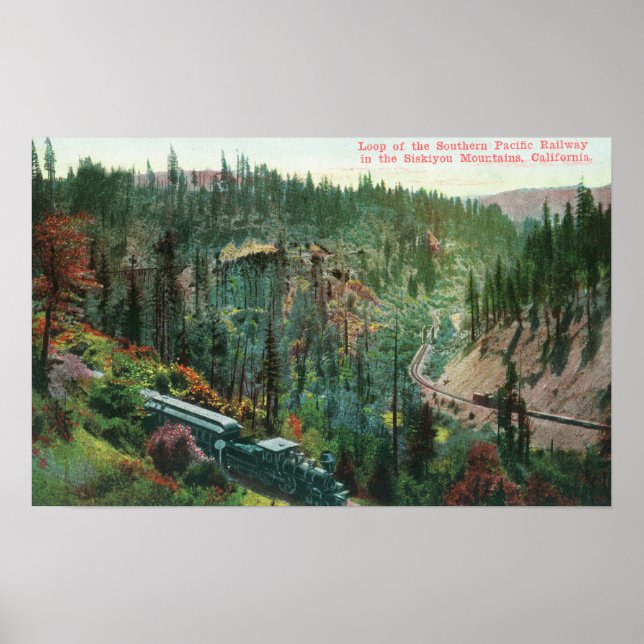 Affiches Vue de la boucle ferroviaire (Devant)