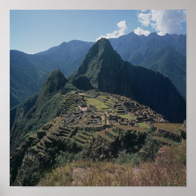 Affiches Vue de la citadelle au Machu Picchu (Devant)