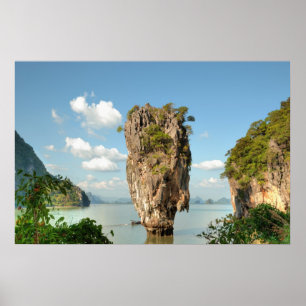 Affiches Vue de la colline de Ko Tapu Island en Thaïlande