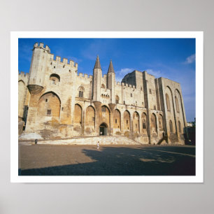 Affiches Vue de la façade d'entrée du palais (photo)