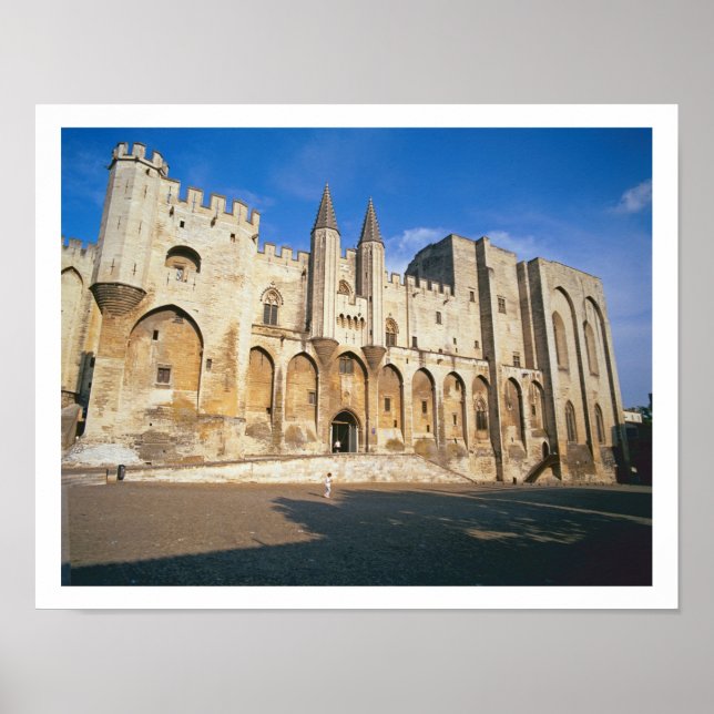 Affiches Vue de la façade d'entrée du Palais (photo) (Devant)