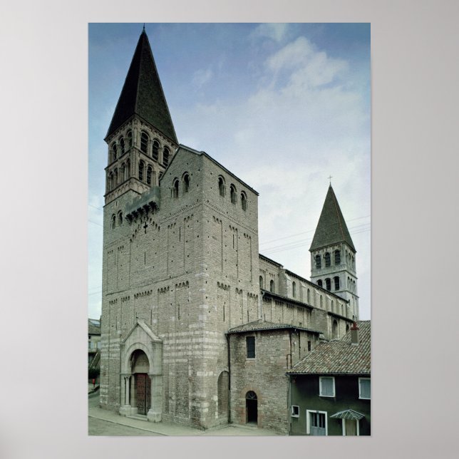 Affiches Vue de la façade ouest, 10e-11e siècle (Devant)