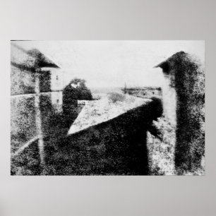 Affiches Vue de la fenêtre chez Le Gras, Joseph Niepce